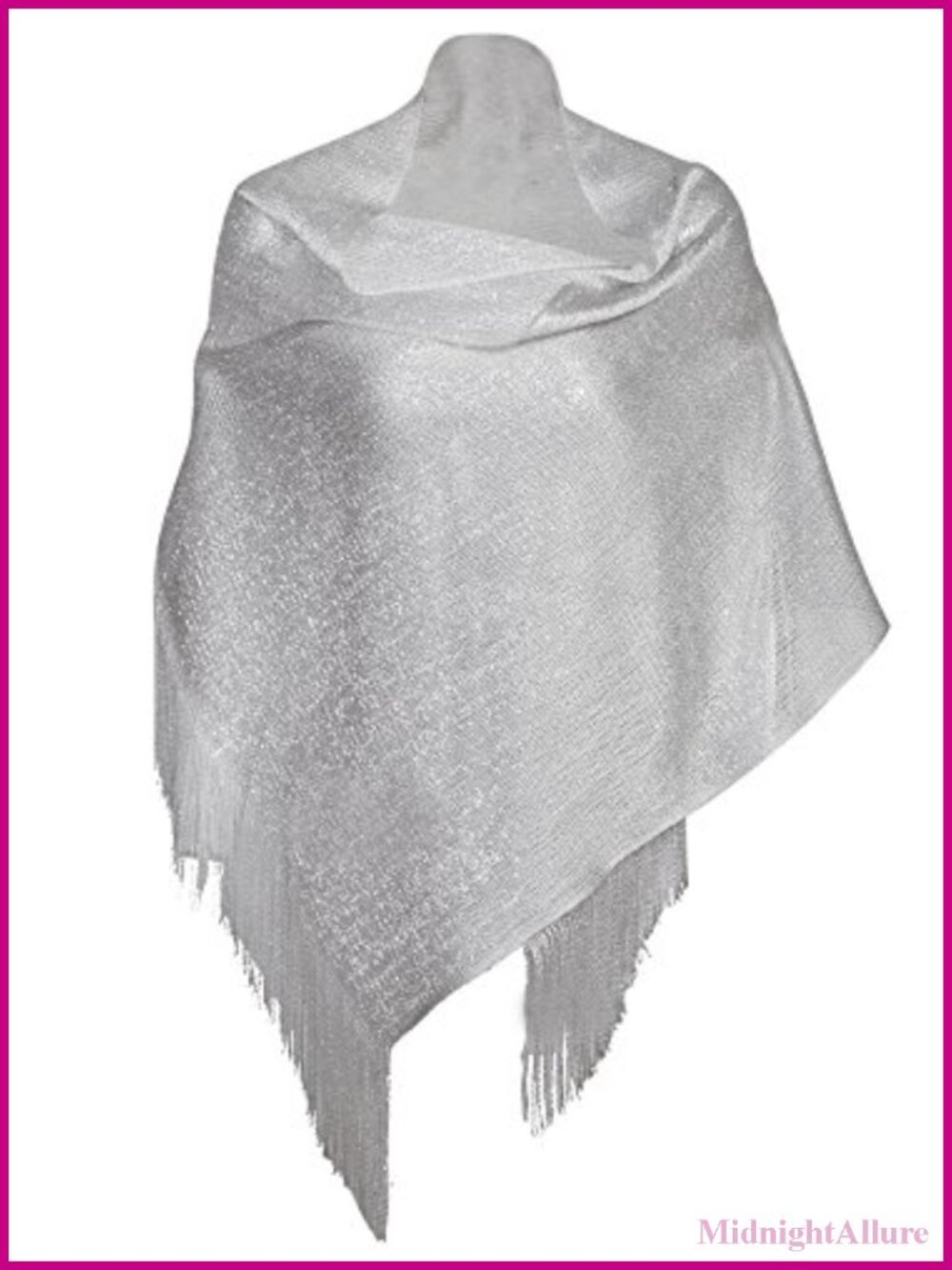 1920s Vintage Sparkly Shawl Wrap Bridal Wedding Evening Formal Dress